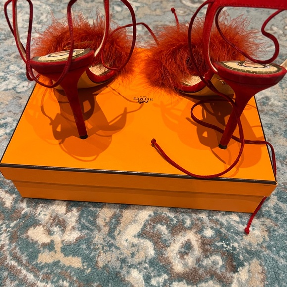 Charlotte Olympia Red Sandals - Picture 3 of 5